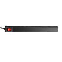 ADAM HALL 87471 USB 8 gniazd listwa zasilająca 19’’ z włącznikiem i 2 gniazdami USB